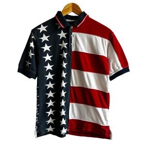 Ivy Crew | American Flag | Polo Shirt | Youth Large 15/16